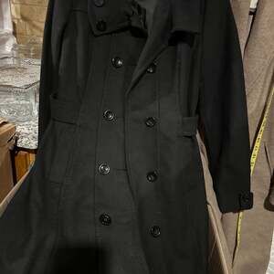 DIVIDED black long button front coat 8